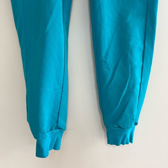 FIGS High Waisted Zamora Jogger Scrub Pants in Teal, size XS - Picture 5 of 8